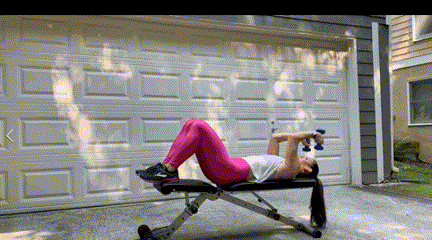 ritfit home workout bench skull crusher
