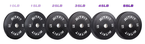 RitFit Black Bumper Plates