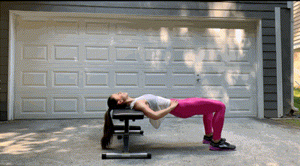 ritfit home workout bench hip thrust