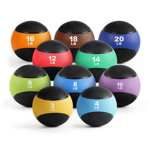 RitFit Solid Rubber Medicine Balls Wall Ball 6-20 LBS