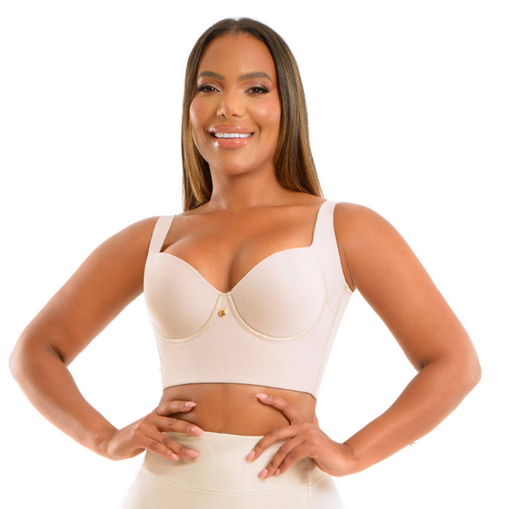 Fajas Colombianas Melibelt back coverage push up bra