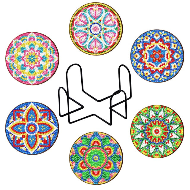 Mandala DIY Diamond Painting Coasters