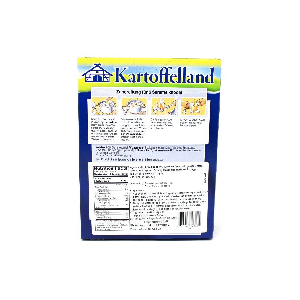 Kartoffelland Bread Dumplings, 7 oz.