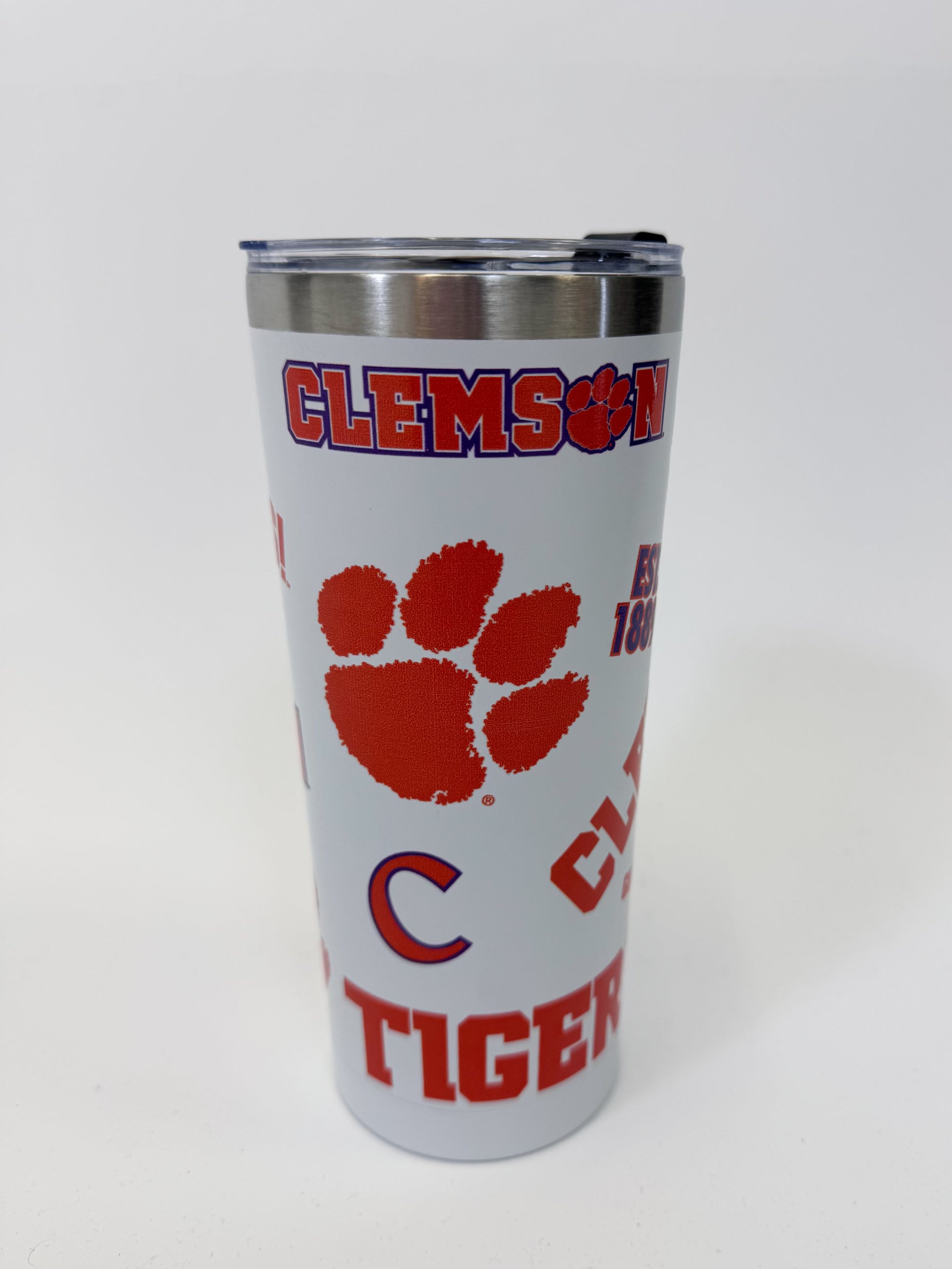 Clemson Medley 24 oz. Stainless Steel Tumbler