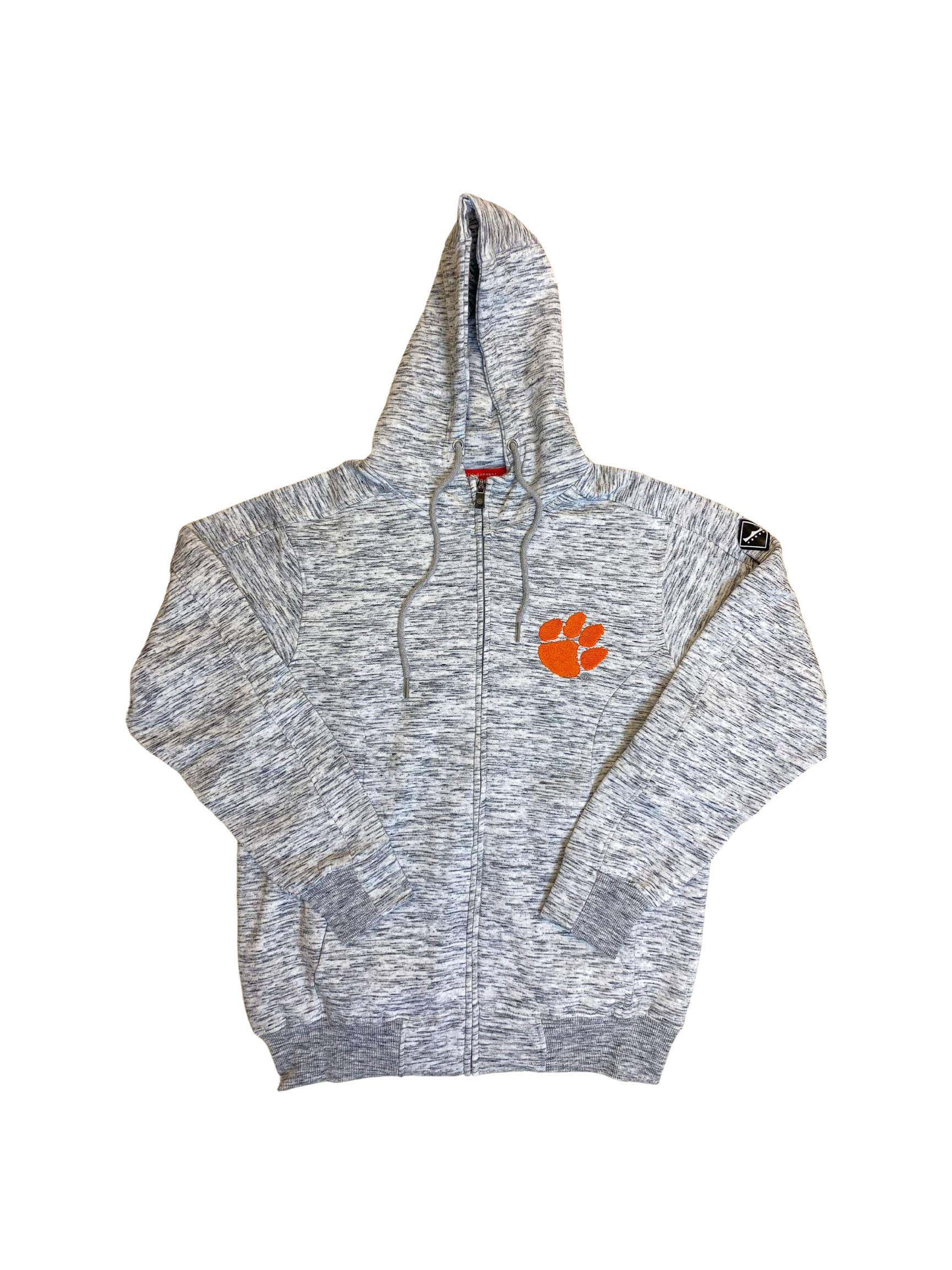 Clemson Tigers Heathered Zip Up Hoodie