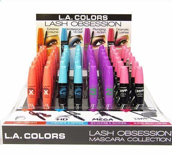 L.A. Colors Lash Obsession Mascara - Wholesale Display 72 Units(CAD80.1)