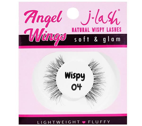 J.Lash Angel Wings Natural Wispy Lashes 04 - Wholesale Pack 12 Units (AW-WISPY04)