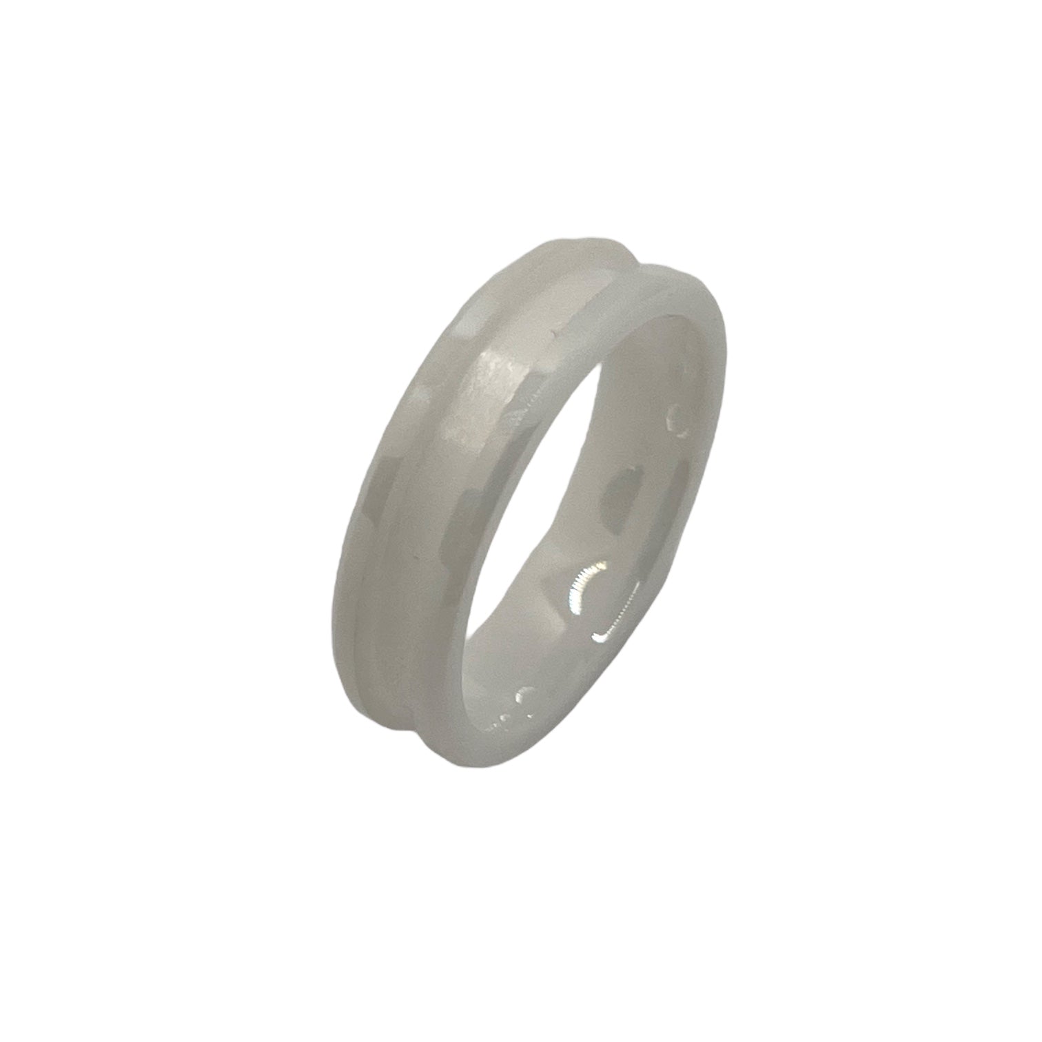 White ceramic ring cores