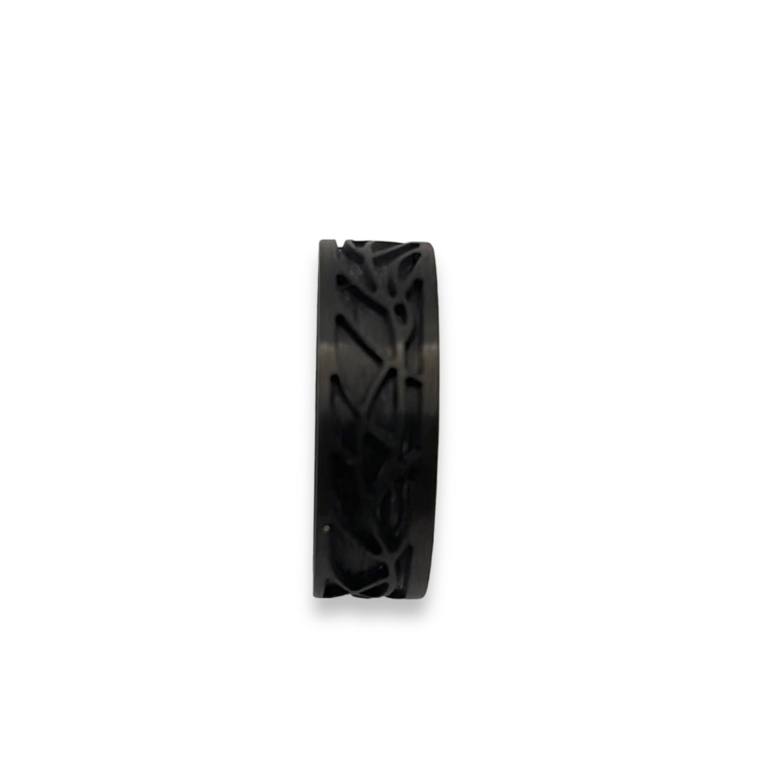 Carbon fiber leaf inlay pattern ring core