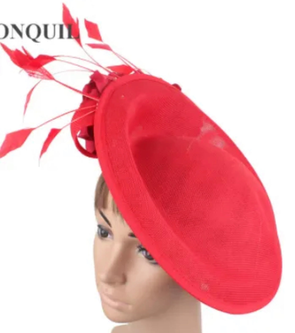 Kentucky Derby Fascinator - Beige, Black Red or Custom Made