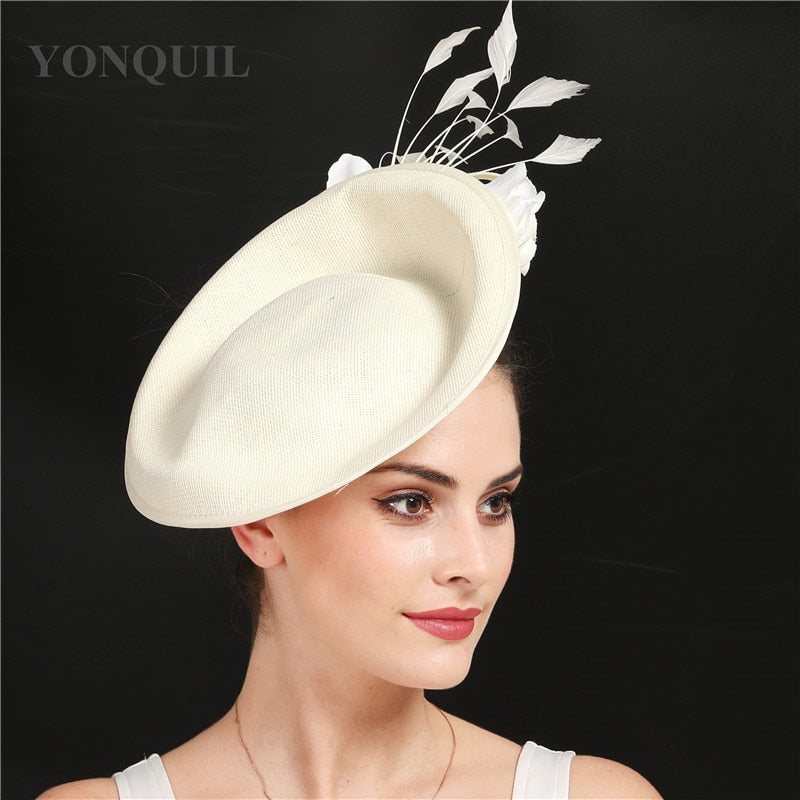 Kentucky Derby Fascinator - Beige, Black Red or Custom Made