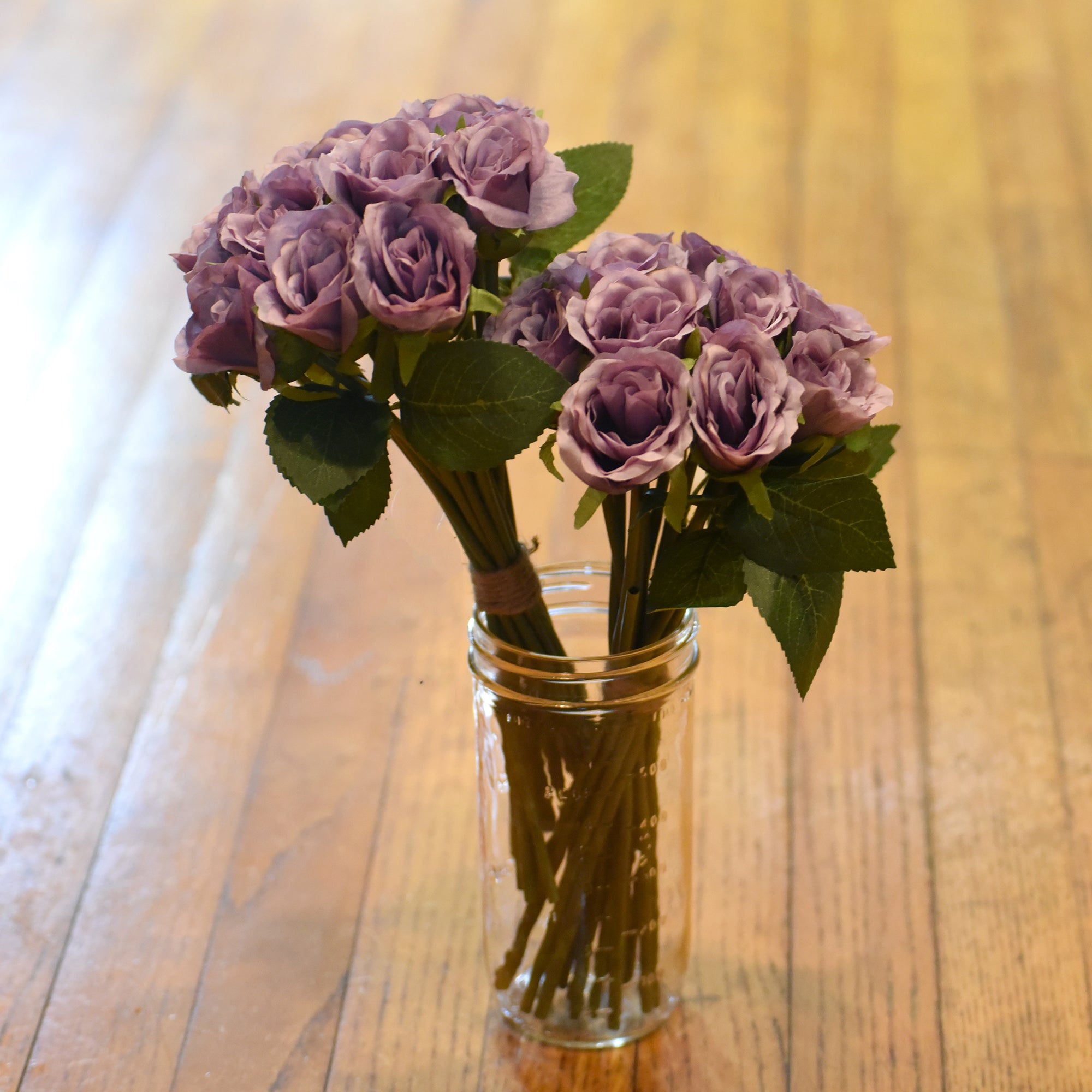 Rose Silk Flower Wedding Bridal Bouquet Dusty Lavender