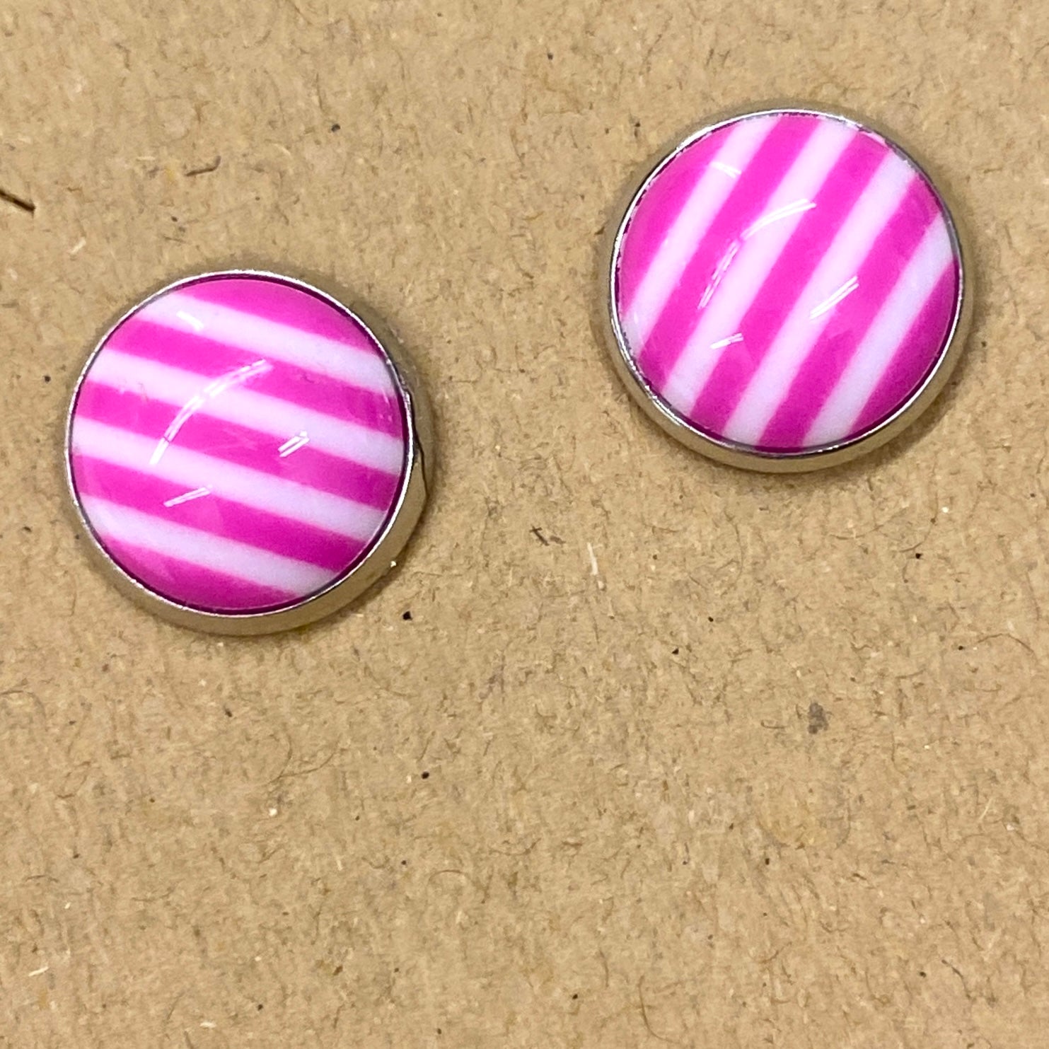 PINK STRIPED STUDS