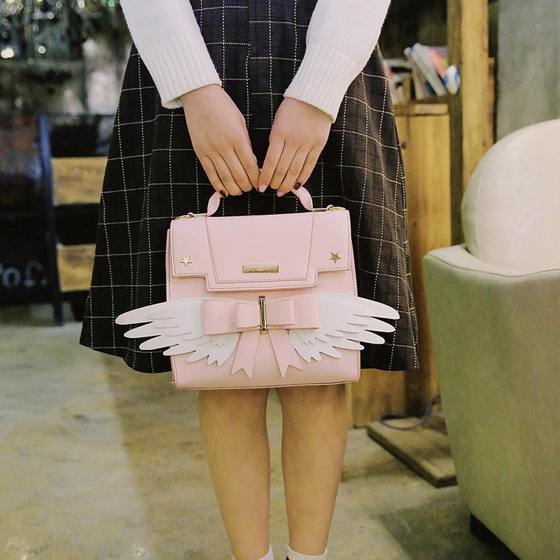 Pink Angel Wing Handbag