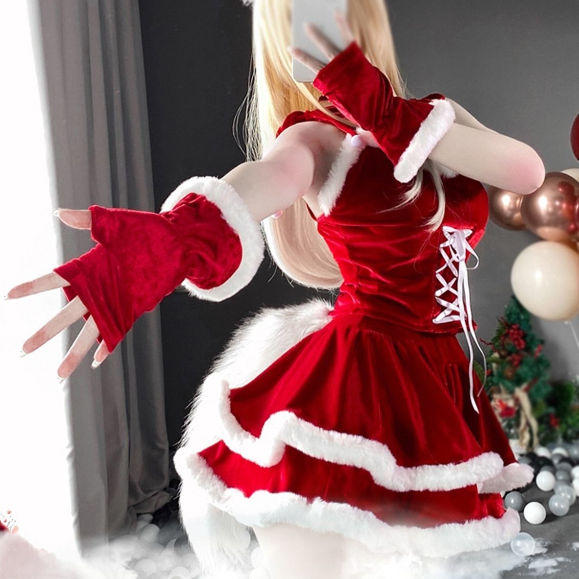 Winter Babydoll Dress & Costume Set