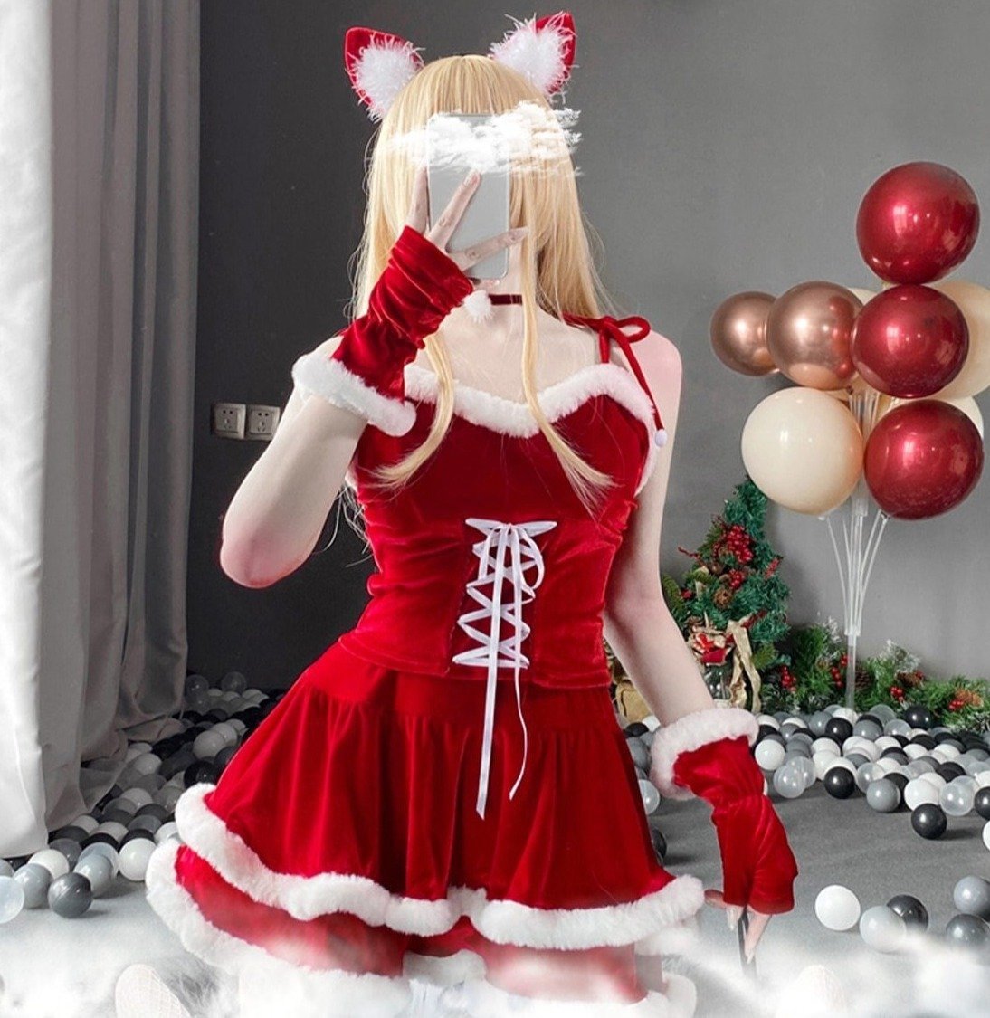 Winter Babydoll Dress & Costume Set