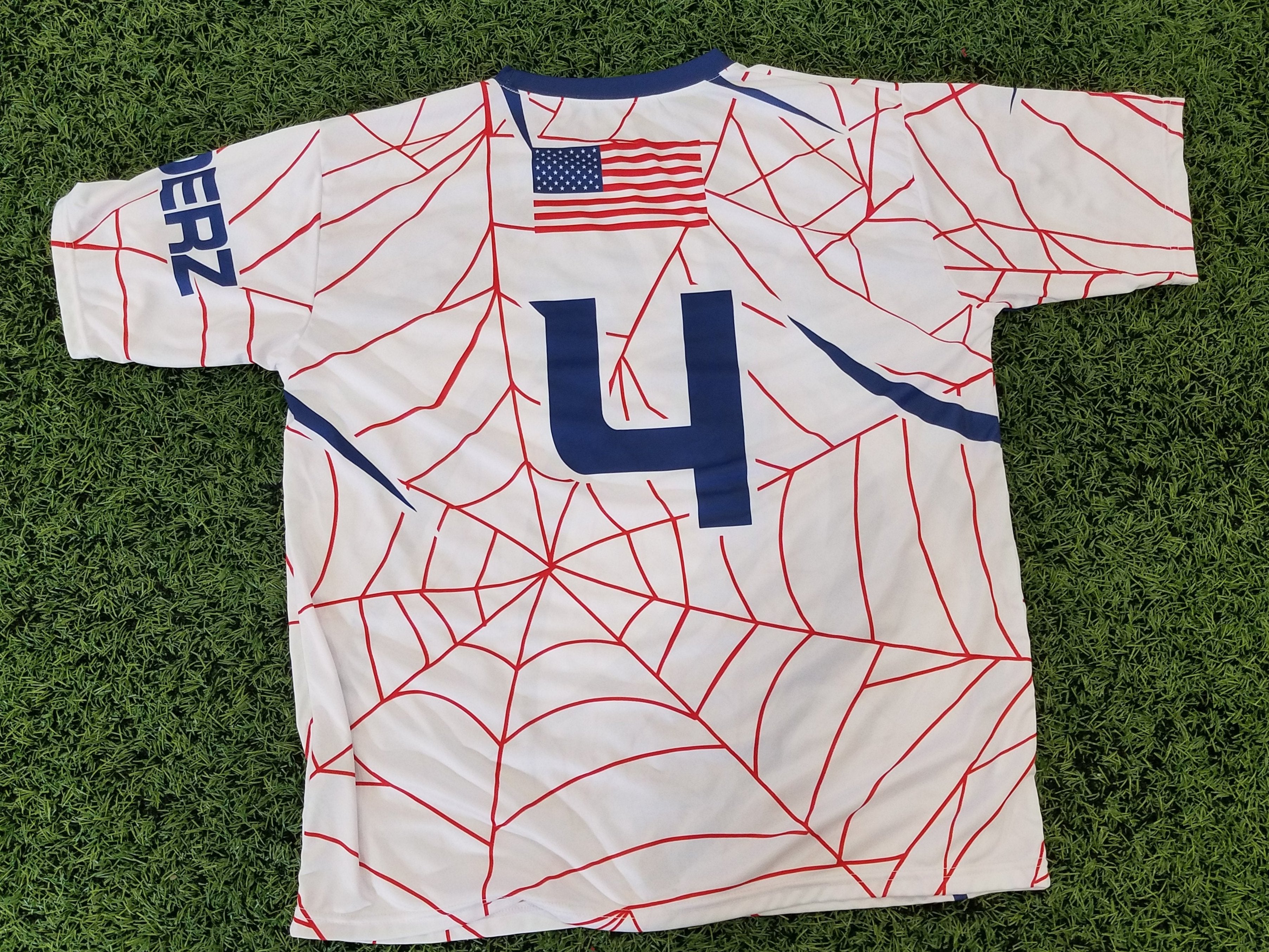 *Pre-Order* Spiderz Full Dye Jersey Buy In - White/Navy/Red