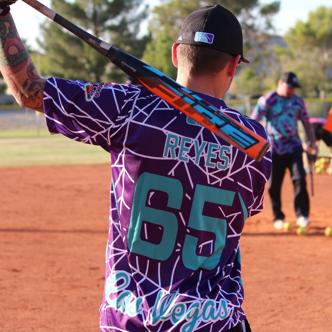 *Pre-Order* Spiderz Full Dye Jersey Buy In - Purple/Teal/White