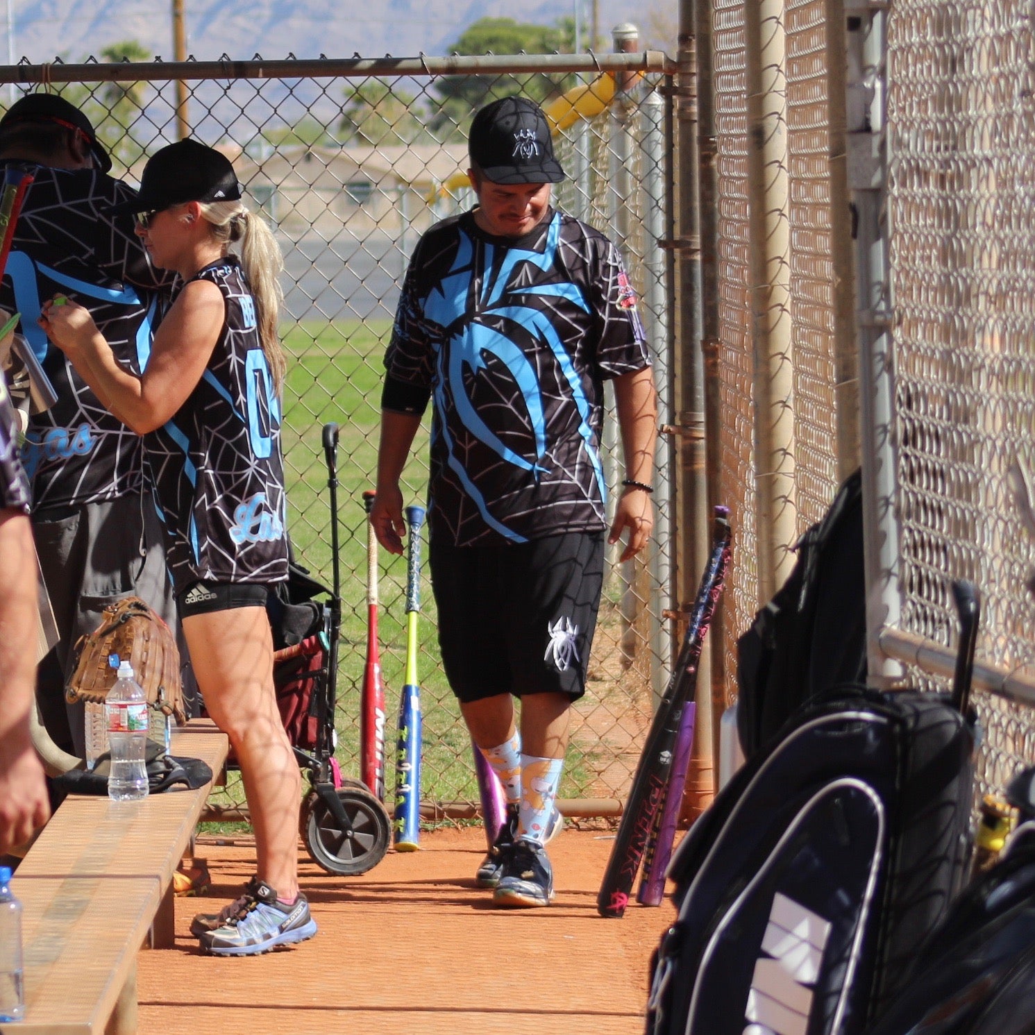 *Pre-Order* Spiderz Full Dye Jersey Buy In - Black/Carolina Blue/Silver