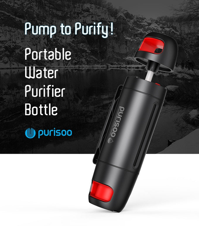 PURISOO Portable Water Purifier Bottle