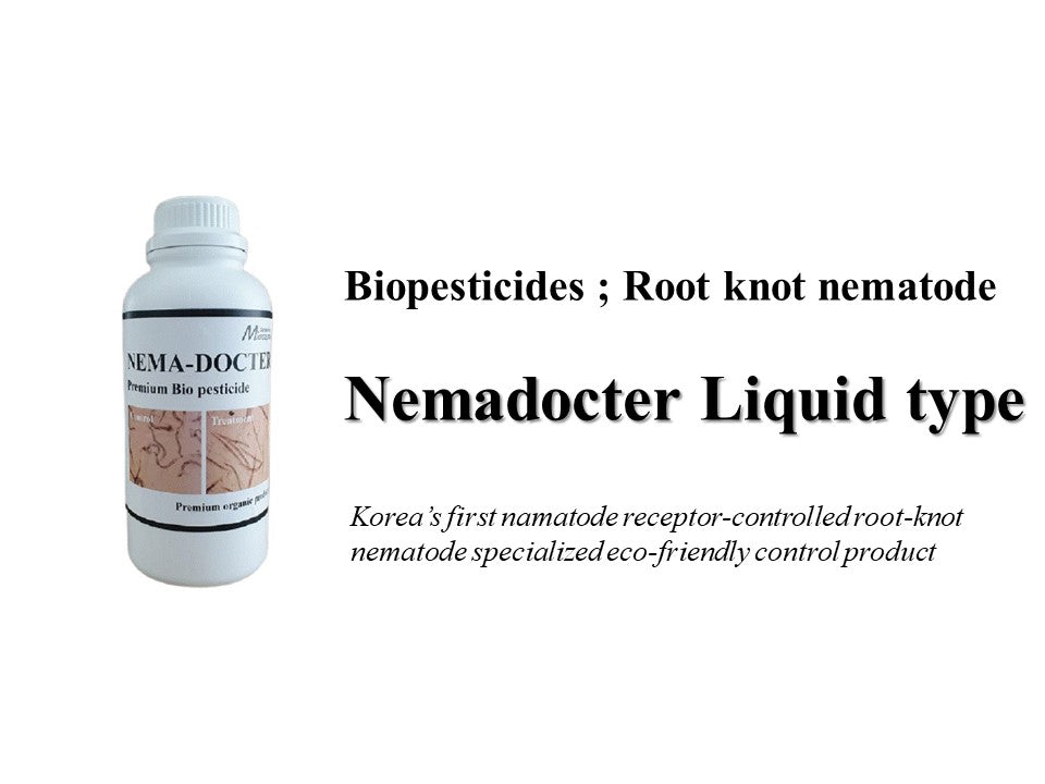 Nemadocter Biopesticide  product for nematode control 1L  Light brown microbial cultures | Type and content of raw materials : 100% microbial extract