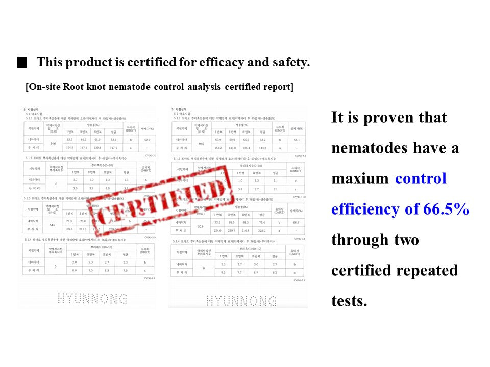 Nemadocter Biopesticide  product for nematode control 1L  Light brown microbial cultures | Type and content of raw materials : 100% microbial extract