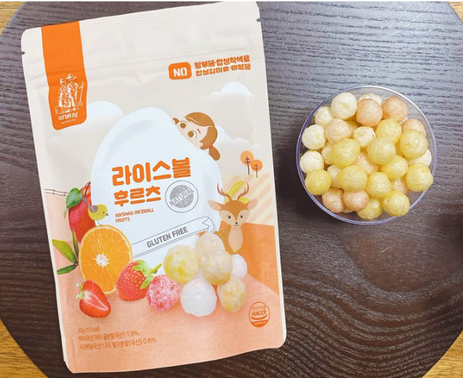 Baby Riceball Fruits Snack 30g | Shelf life 12 Months