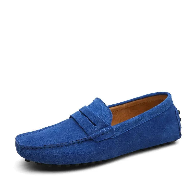 Brand Fashion Summer Style Soft Moccasins Men Loafers Genuine Leather High Quality Shoes Men Flats Gommino Driving Shoes v2