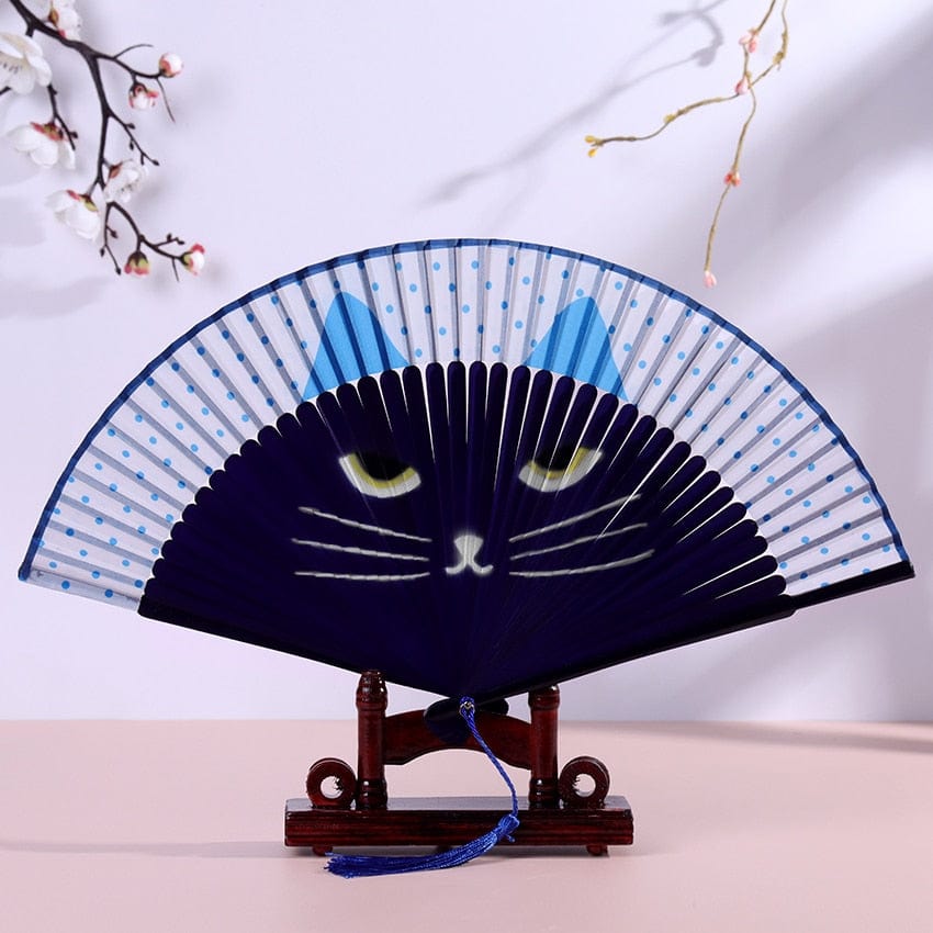 Charming Cat Folding Handheld Fan