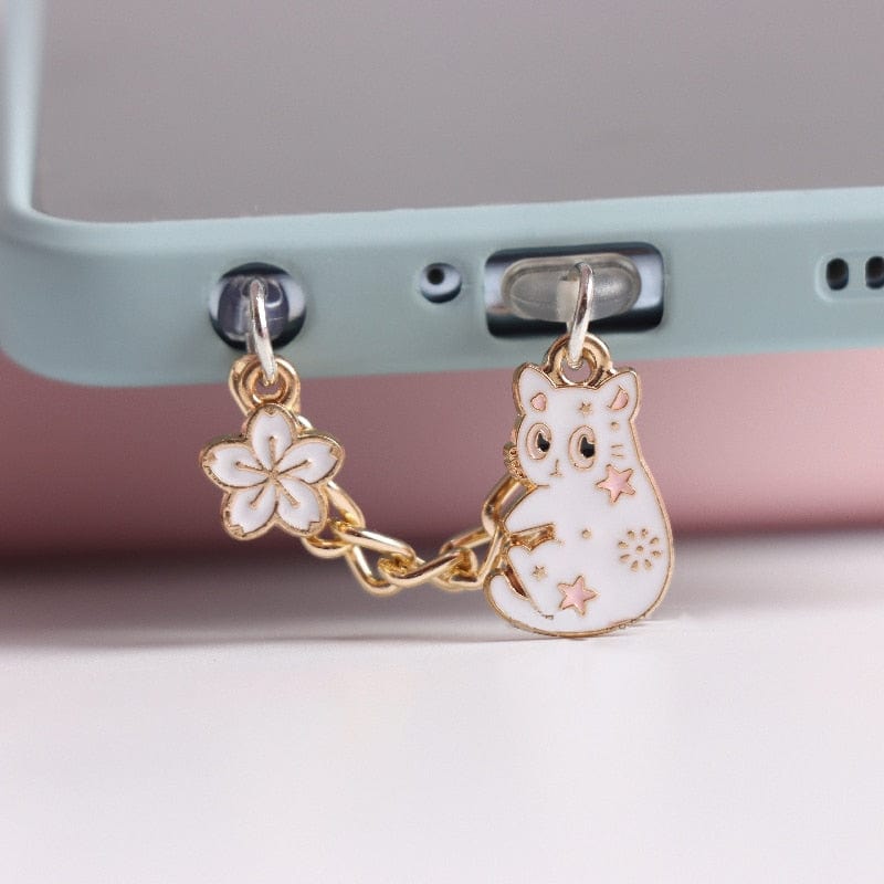 Cat Phone Dust Protection Charms