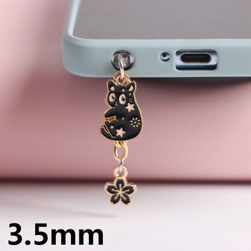 Cat Phone Dust Protection Charms