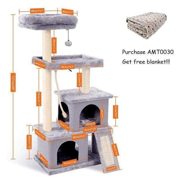 Cat Condo Scratching Post Tree