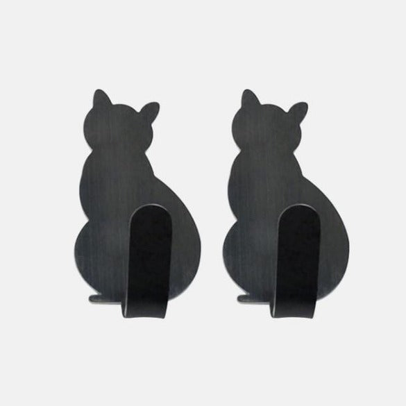 2pcs Self Adhesive Cat Hooks