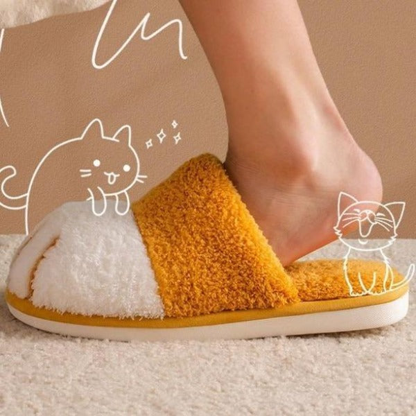 Unisex Cat Paw Slippers