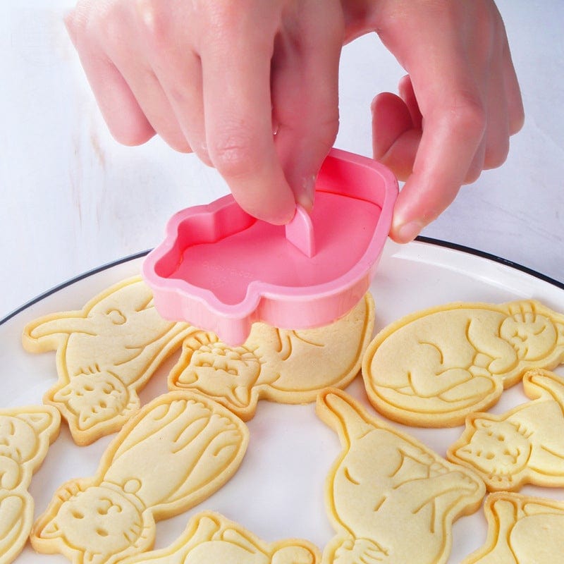 6Pcs/set DIY Cat Biscuit Mold