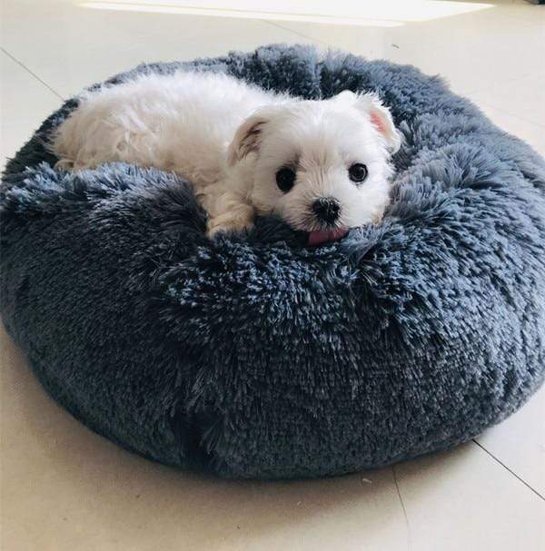 Round Plush Cat Bed