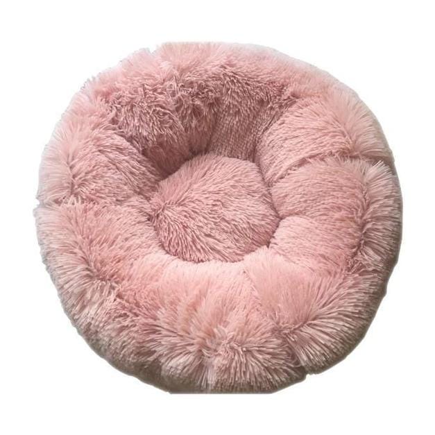 Round Plush Cat Bed