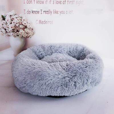 Round Plush Cat Bed