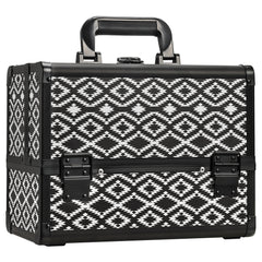 joligrace geometric style makeup train case