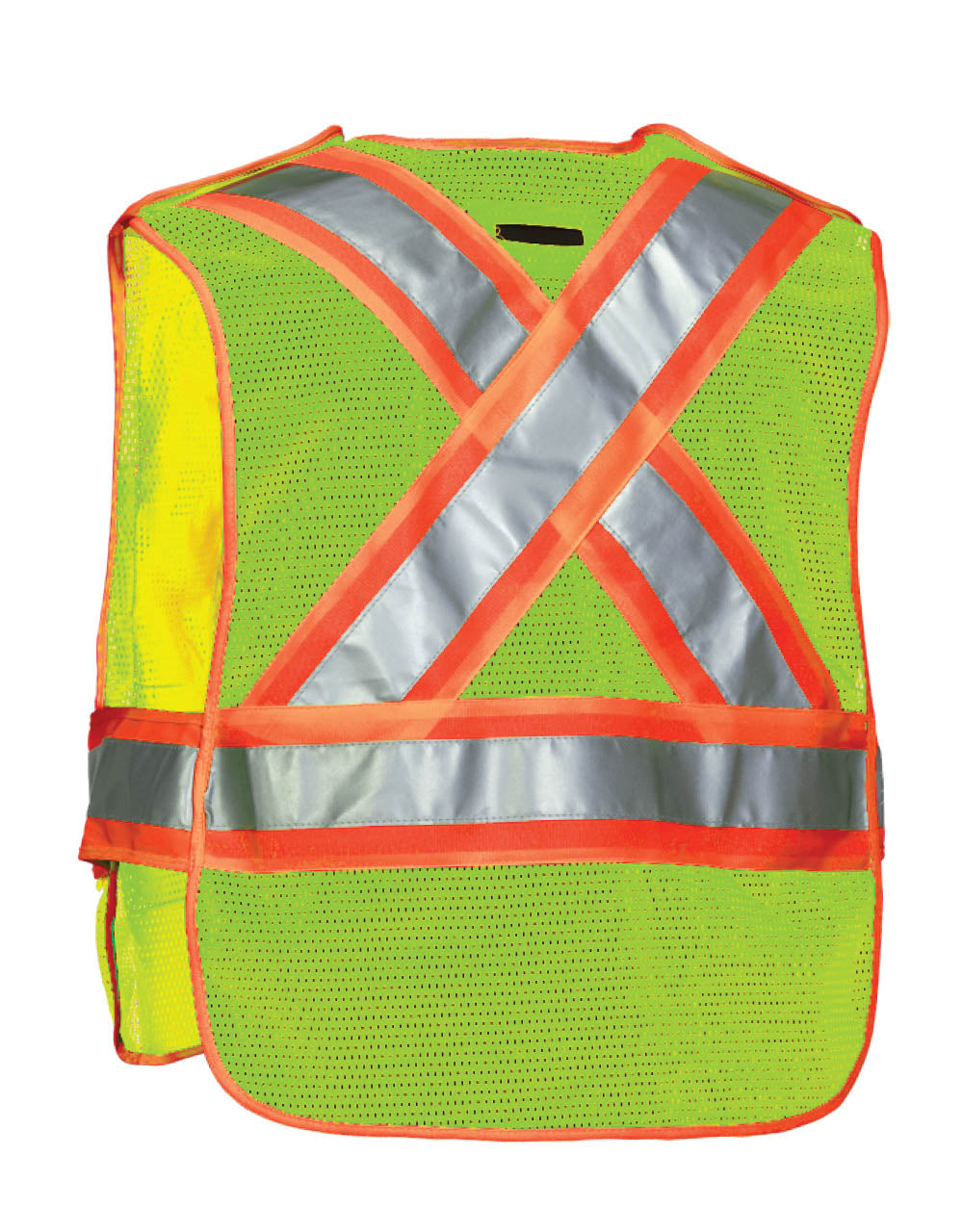 5-Point Tear-away Hi Vis Mesh Traffic Safety Vest, One-Size