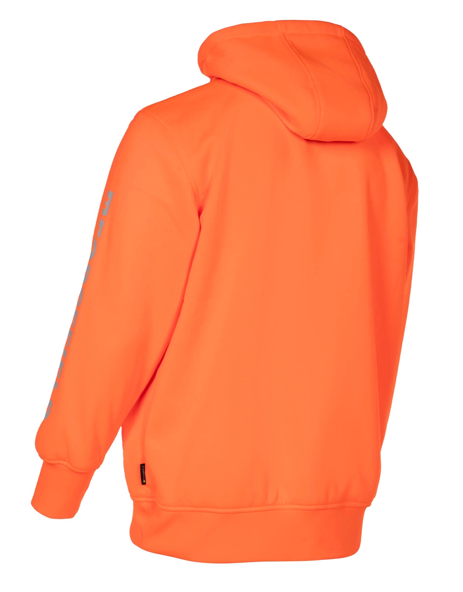 Hi Vis Orange Pullover Forcefield Logo Sleeve Graphic Hoodie