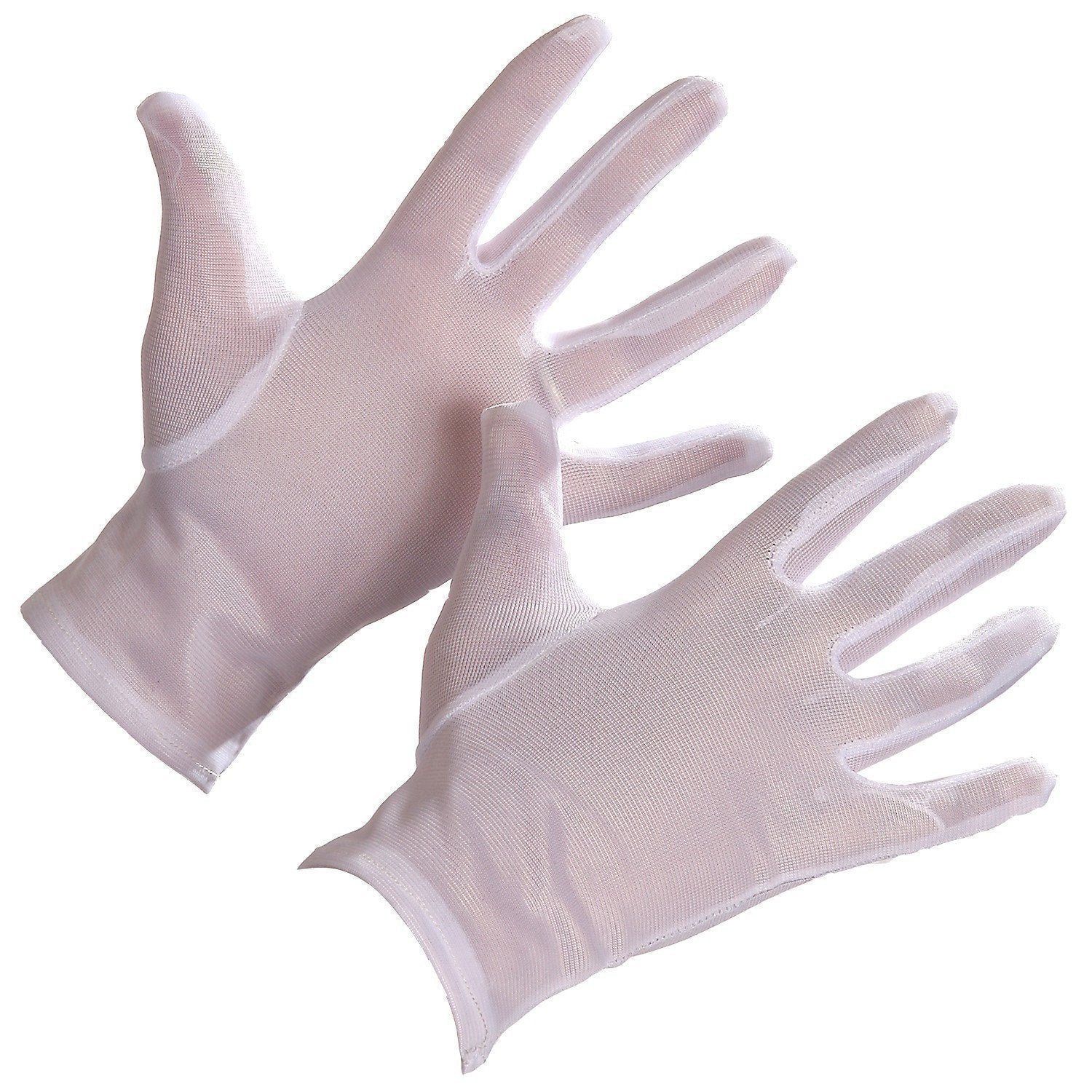 Nylon Slip On Dress Glove, Forchette Fingers