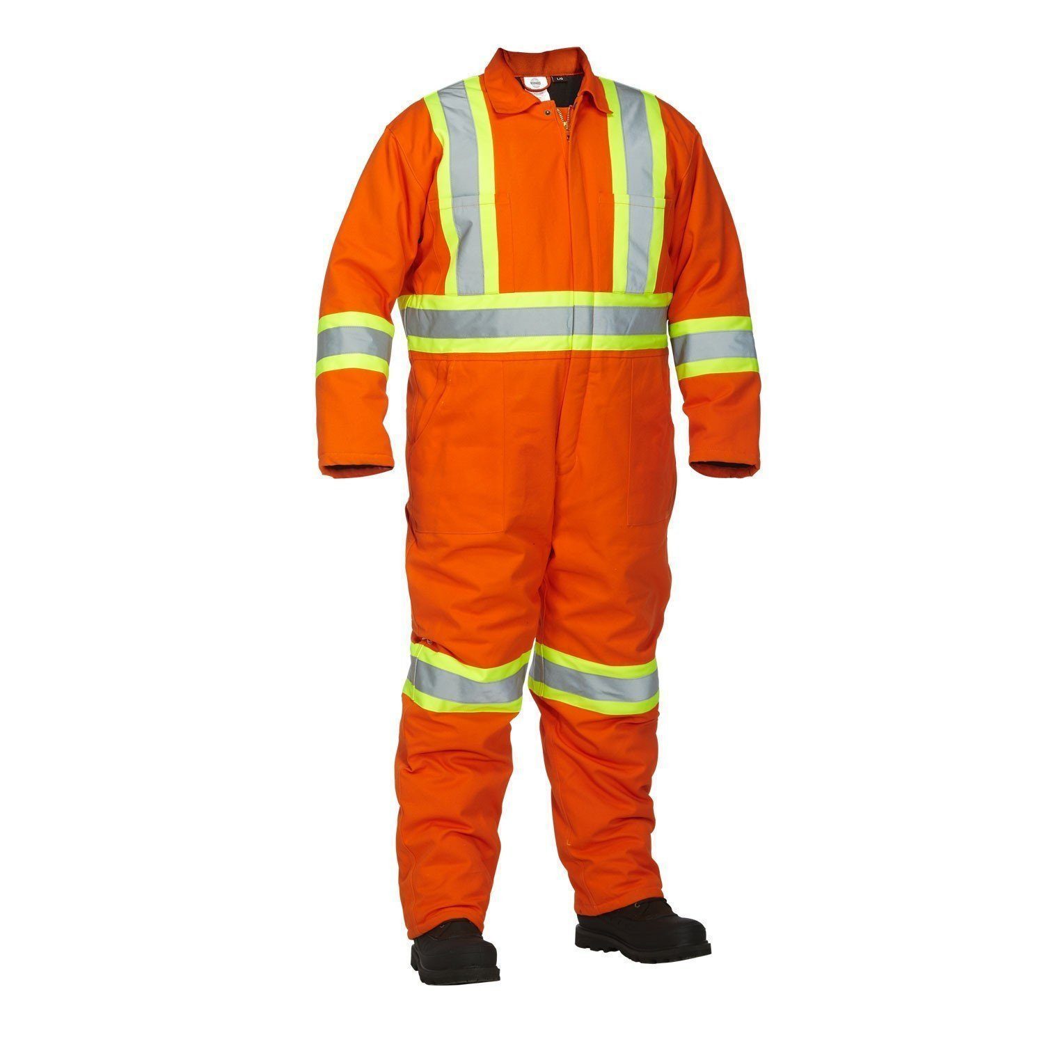 Winter Lined Cotton Canvas Safety Coverall