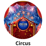 circus birthday backdrop