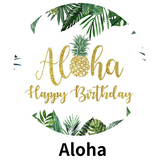 Aloha birthday backdrop