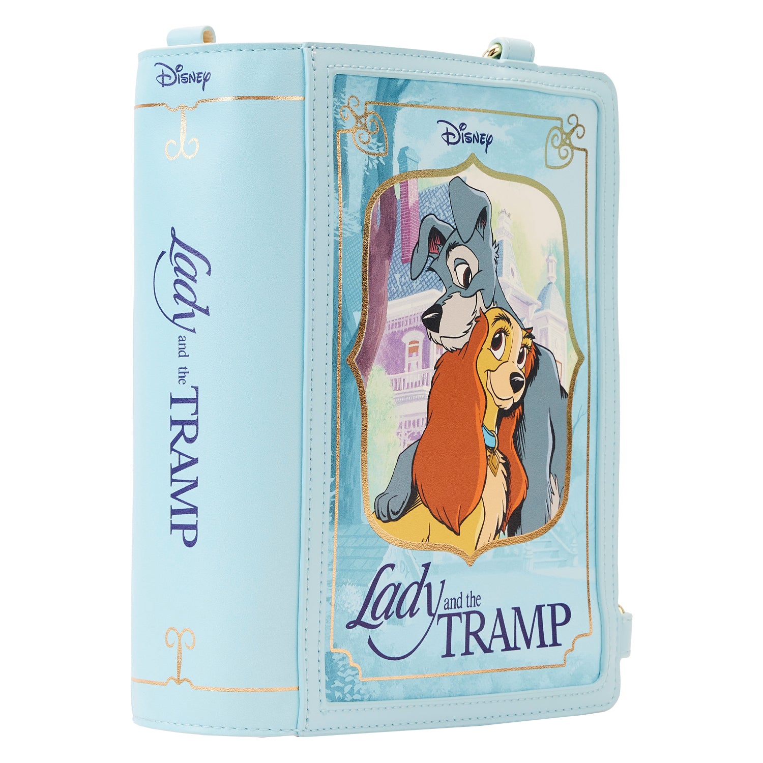 Loungefly Disney Lady And The Tramp Classic Book Convertible Crossbody Purse