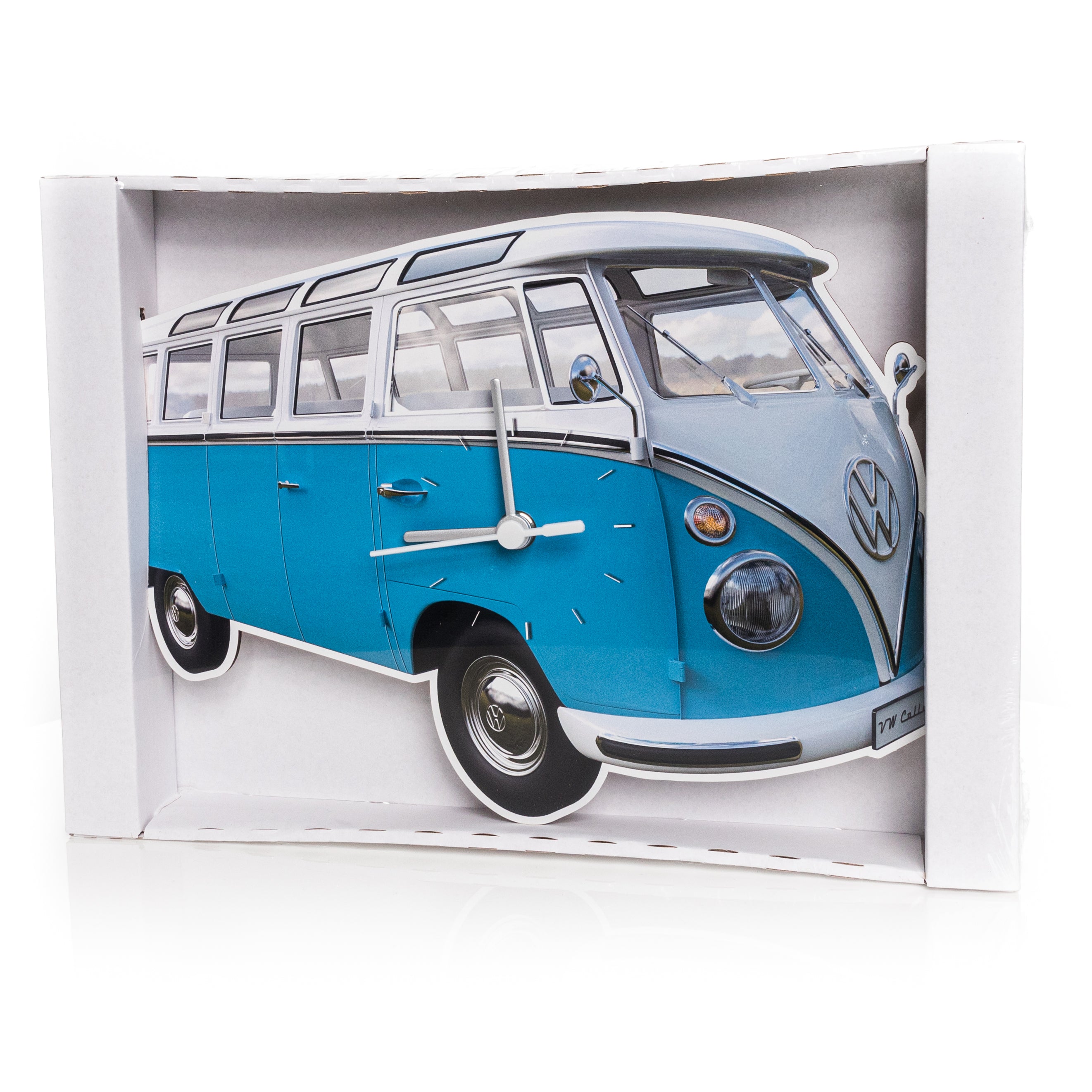 VW Collection - VW T1 Bus Wall Clock  by BRISA - Classic Red