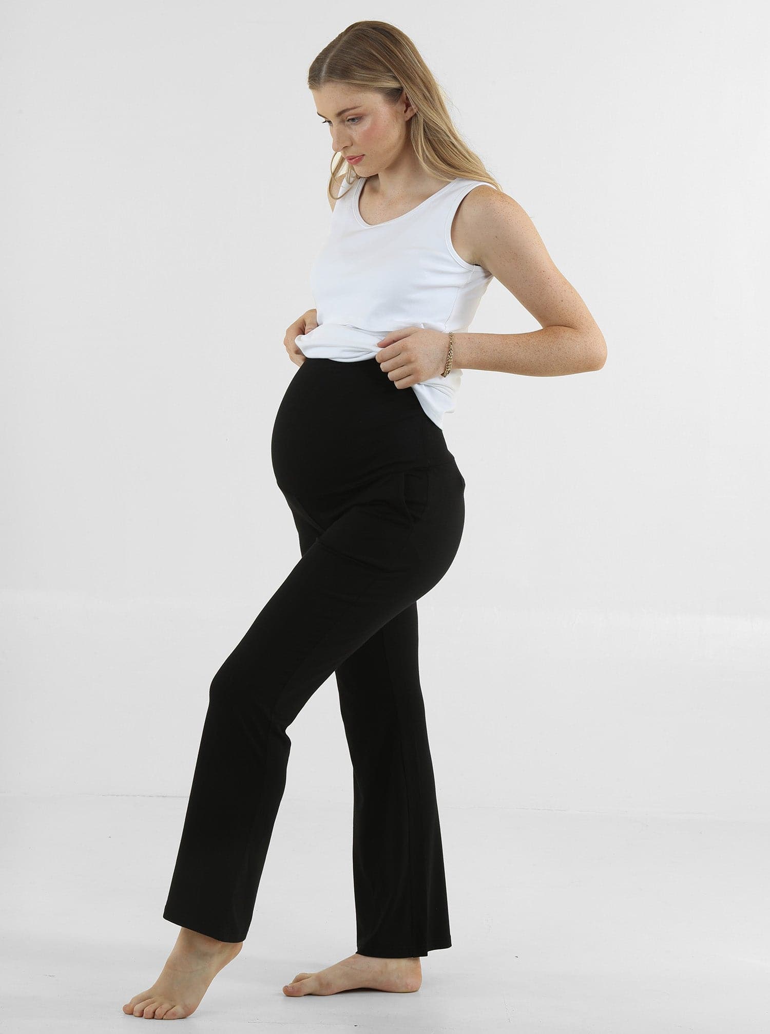 Bootcut Maternity Comfort Pants in Black