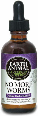 Earth Animal No More Worms Digestive Health for Dogs and Cats, 2Fl oz.