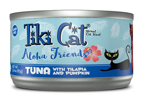 Tiki Cat Aloha Friends Tuna with Tilapia and Pumpkin Grain-Free Wet Cat Food